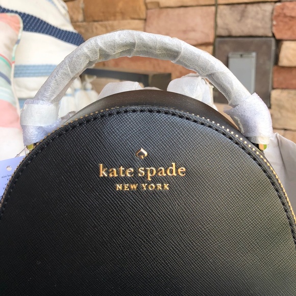 Kate Spade Schuyler Mini Black Saffiano PVC Leather Backpack Shoulder Bag NWT main image 9